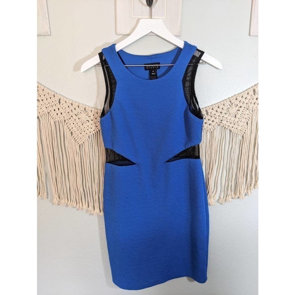 Enfocus Studio Blue and Black Dress
